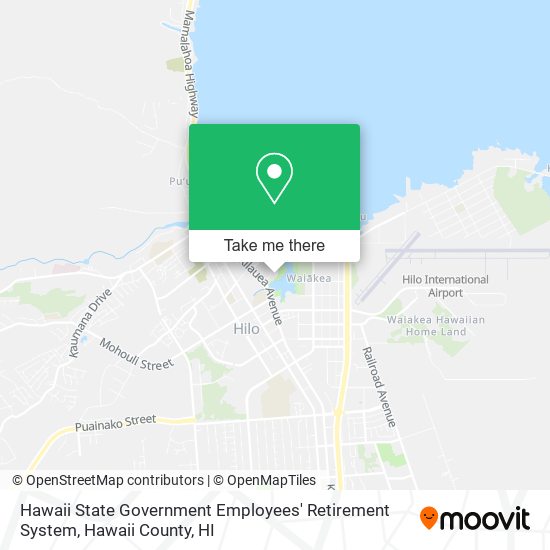 Hawaii State Government Employees' Retirement System map