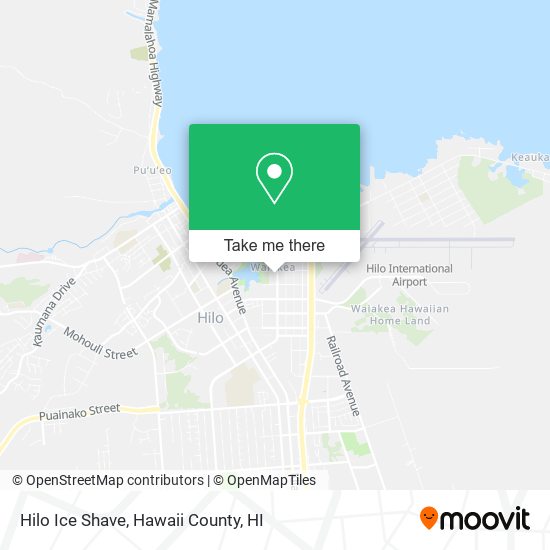 Hilo Ice Shave map