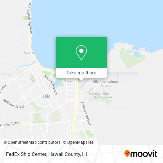 FedEx Ship Center map