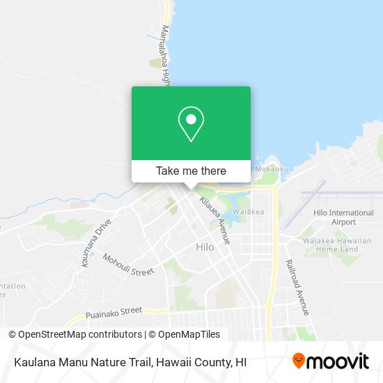 Kaulana Manu Nature Trail map