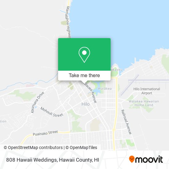 808 Hawaii Weddings map