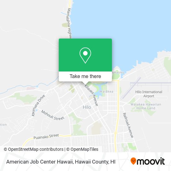 American Job Center Hawaii map