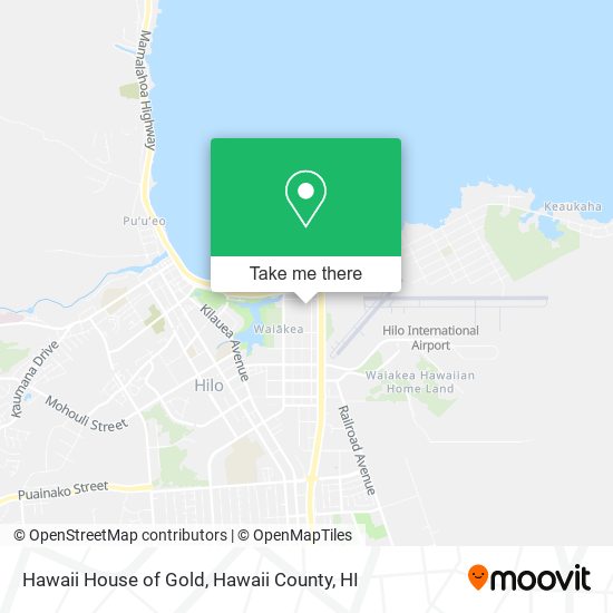 Hawaii House of Gold map