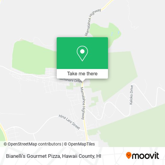 Bianelli's Gourmet Pizza map