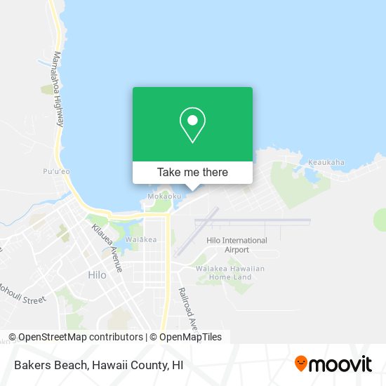 Bakers Beach map