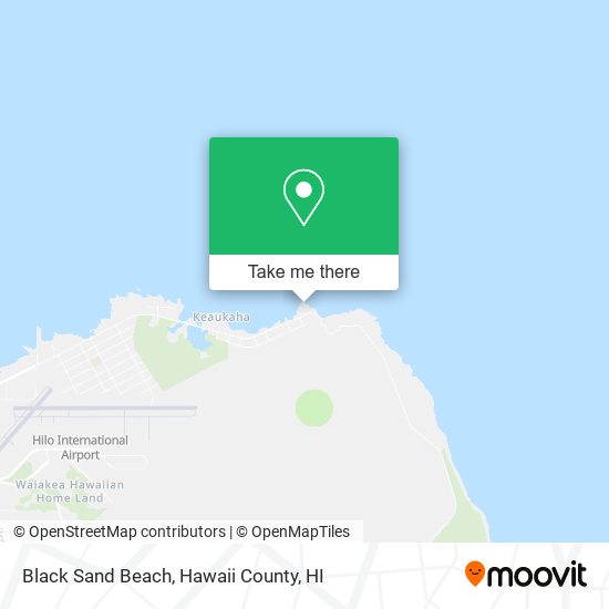 Black Sand Beach map