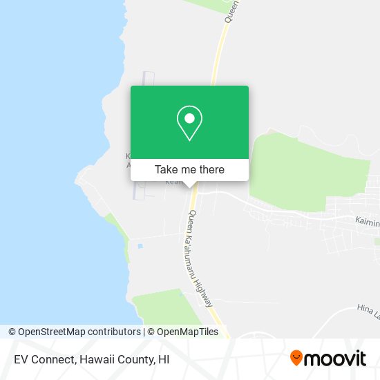 EV Connect map