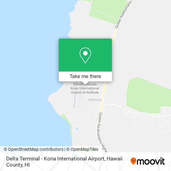 Delta Terminal - Kona International Airport map