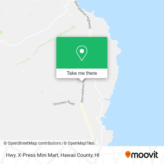 Hwy. X-Press Mini Mart map