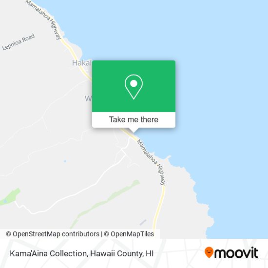 Kama'Aina Collection map