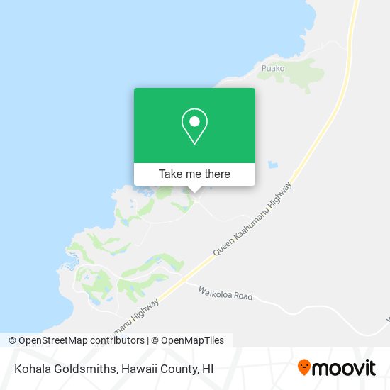 Kohala Goldsmiths map