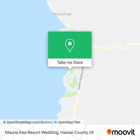 Mauna Kea Resort-Wedding map