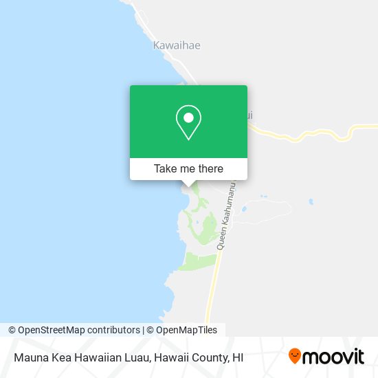 Mauna Kea Hawaiian Luau map