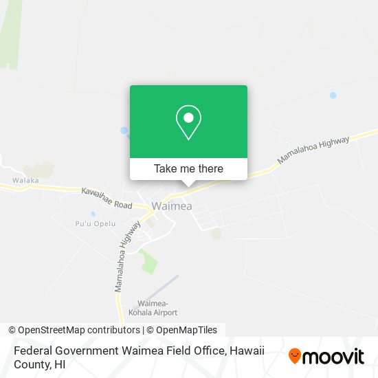 Federal Government Waimea Field Office map
