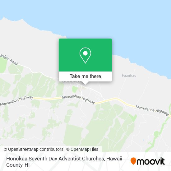 Honokaa Seventh Day Adventist Churches map