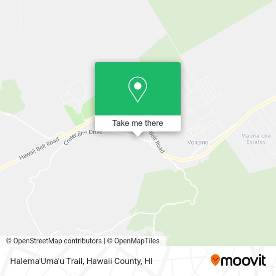 Mapa de Halema'Uma'u Trail