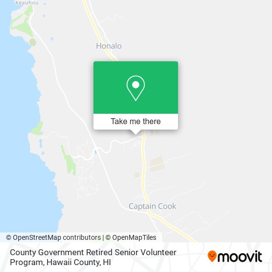 County Government Retired Senior Volunteer Program map