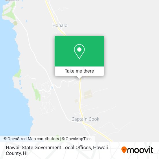 Hawaii State Government Local Offices map