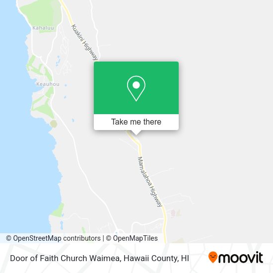 Door of Faith Church Waimea map