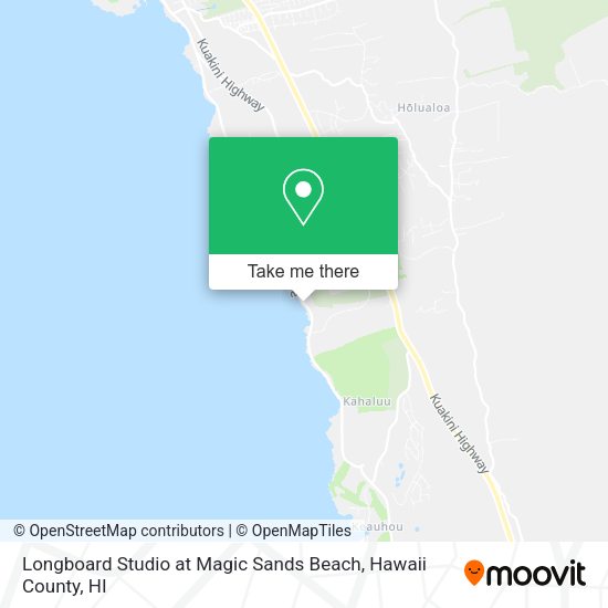Longboard Studio at Magic Sands Beach map