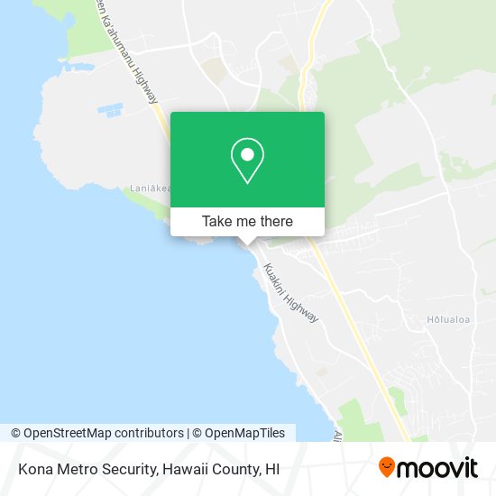 Kona Metro Security map