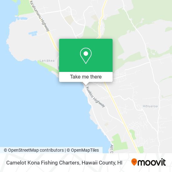 Camelot Kona Fishing Charters map