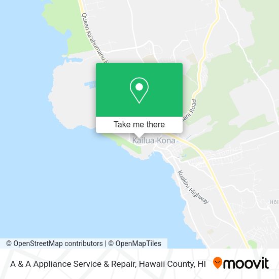 A & A Appliance Service & Repair map