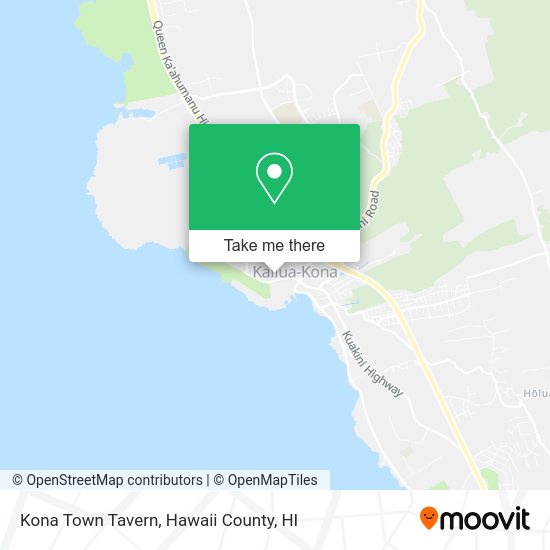 Kona Town Tavern map