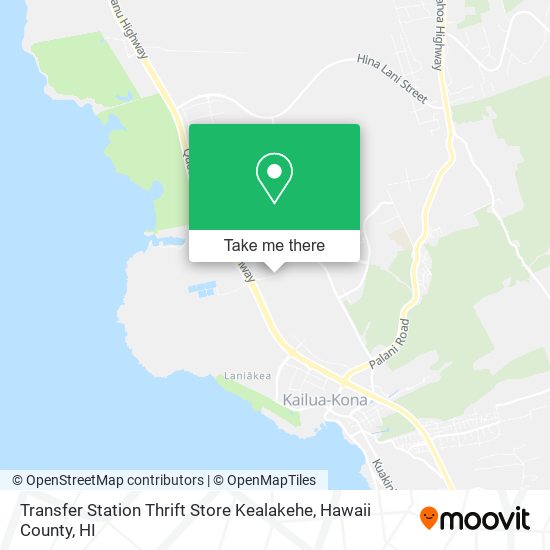 Mapa de Transfer Station Thrift Store Kealakehe