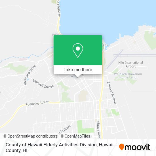 Mapa de County of Hawaii Elderly Activities Division