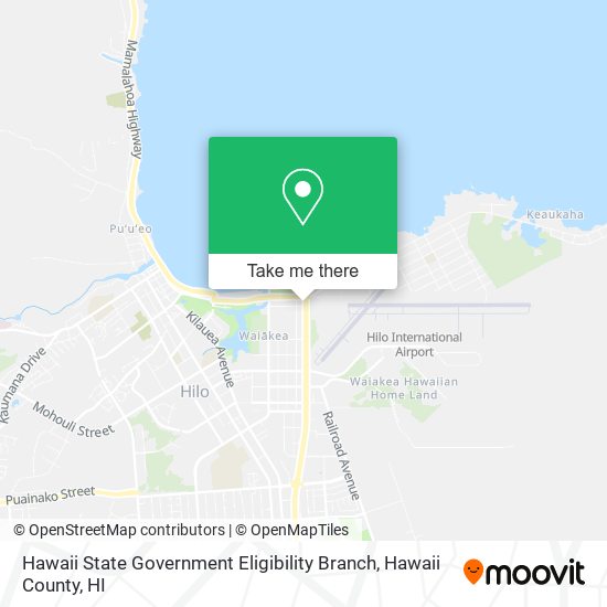 Mapa de Hawaii State Government Eligibility Branch