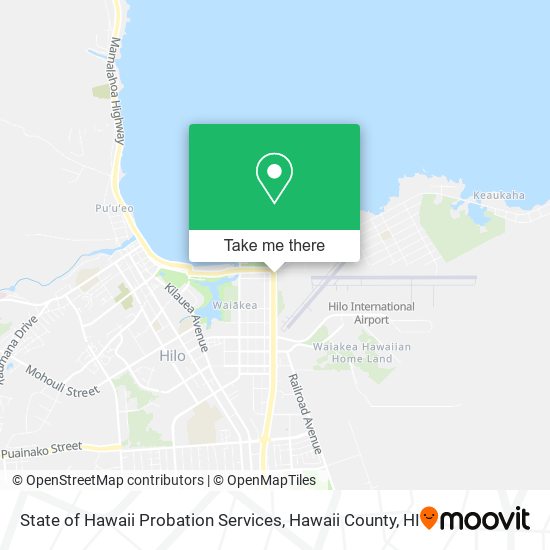 State of Hawaii Probation Services map