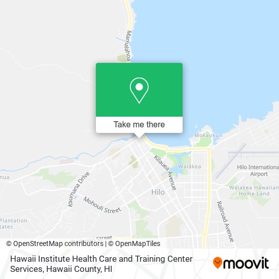 Hawaii Institute Health Care and Training Center Services map