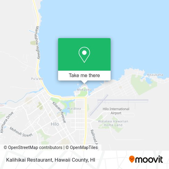 Kalihikai Restaurant map