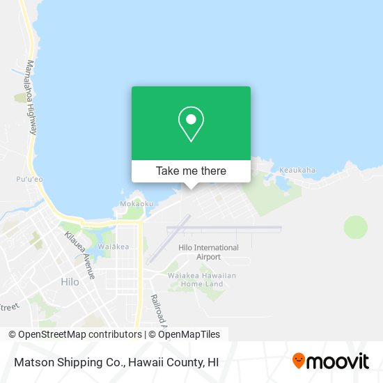 Matson Shipping Co. map