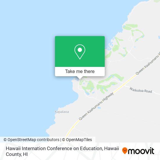Hawaii Internation Conference on Education map