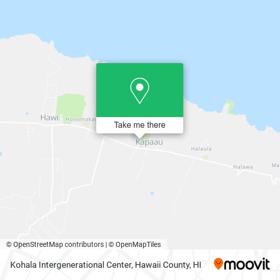 Kohala Intergenerational Center map