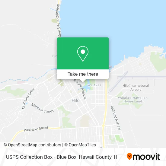 USPS Collection Box - Blue Box map