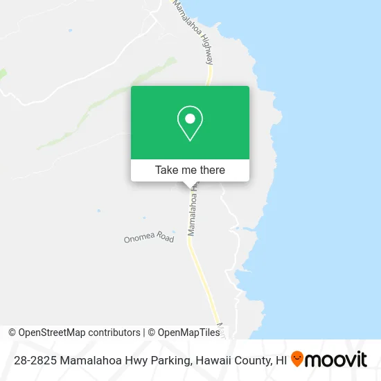Mapa de 28-2825 Mamalahoa Hwy Parking