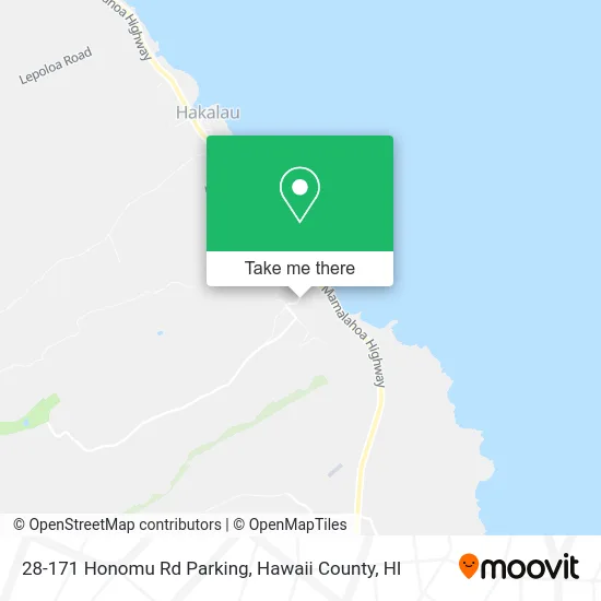 28-171 Honomu Rd Parking map