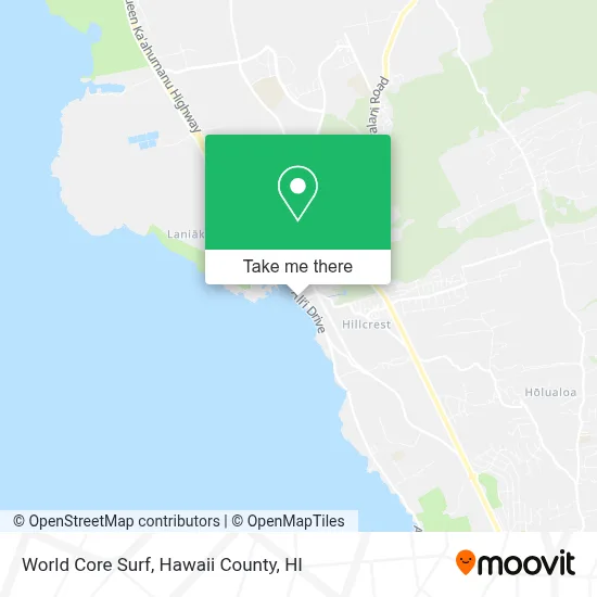World Core Surf map