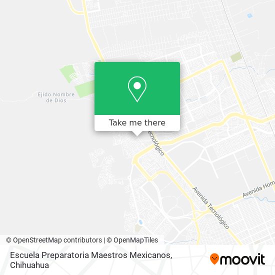 Mapa de Escuela Preparatoria Maestros Mexicanos