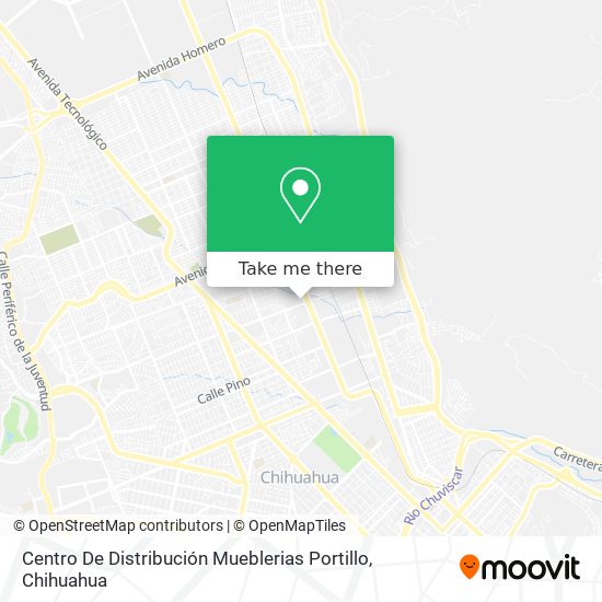 Centro De Distribución Mueblerias Portillo map