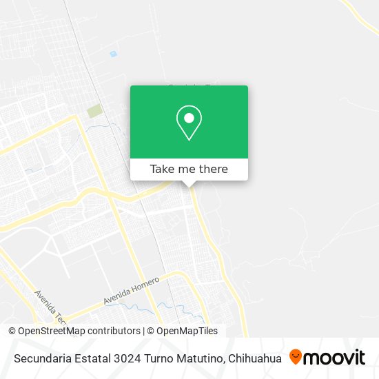 Mapa de Secundaria Estatal 3024 Turno Matutino