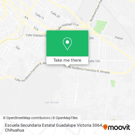 Escuela Secundaria Estatal Guadalupe Victoria 3064 map