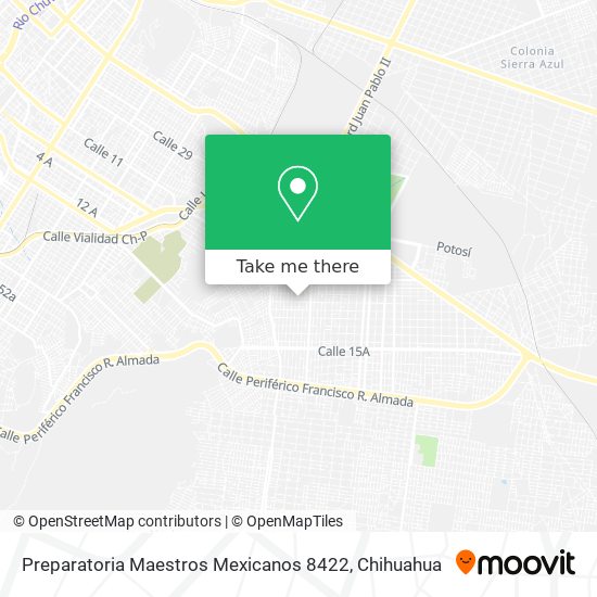 Preparatoria Maestros Mexicanos 8422 map