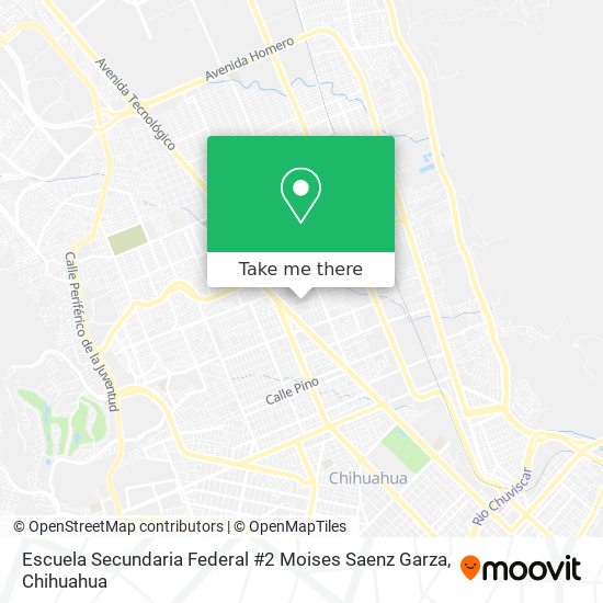 Escuela Secundaria Federal #2 Moises Saenz Garza map