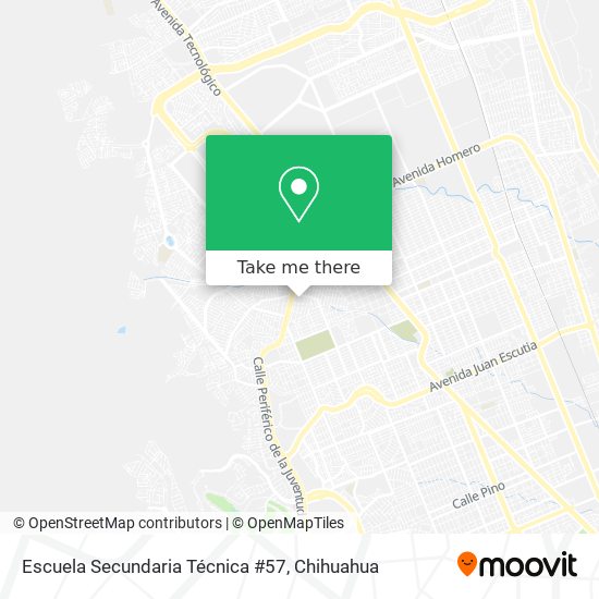 Escuela Secundaria Técnica #57 map