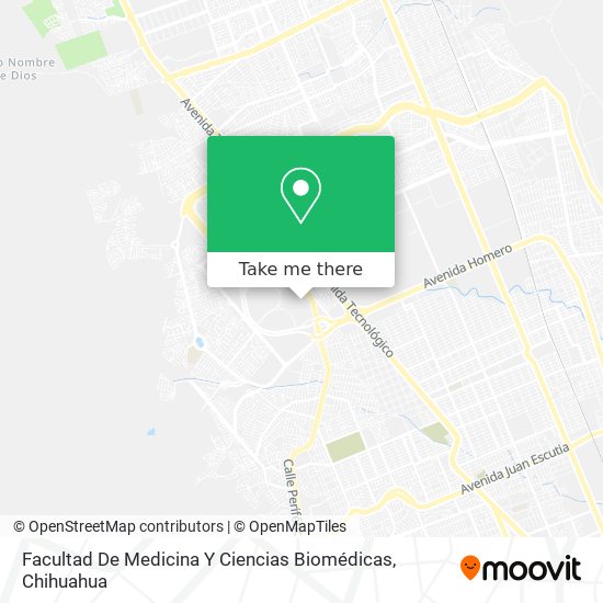 Mapa de Facultad De Medicina Y Ciencias Biomédicas