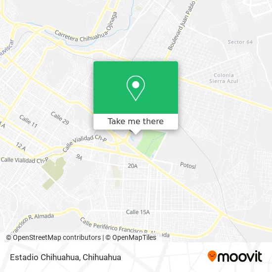 Mapa de Estadio Chihuahua